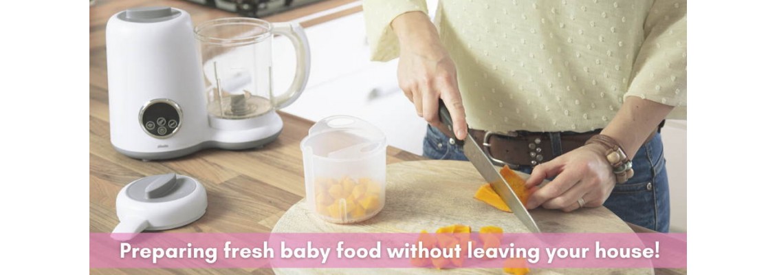 Preparing fresh baby food without leaving your house!