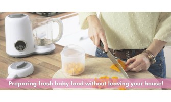 Preparing fresh baby food without leaving your house!