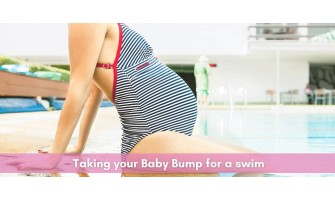 Taking your baby bump for a swim!