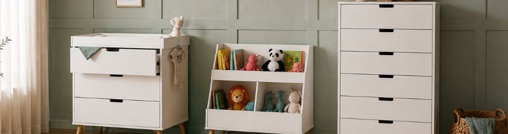 Chest of Drawers and Bookcases