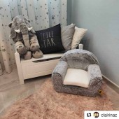 The gorgeous Tim & Tiloo Sofa in Amy's pretty nursery
