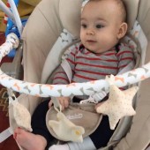 Baby Jean watching his favourite show all relaxed in his Paradise Swing by Chipolino