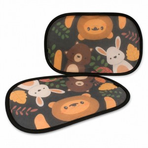 Cute Co Car Sunshades UPF50+ Animals 2pk Cute Co Car Sunshades UPF50+ Animals 2pk