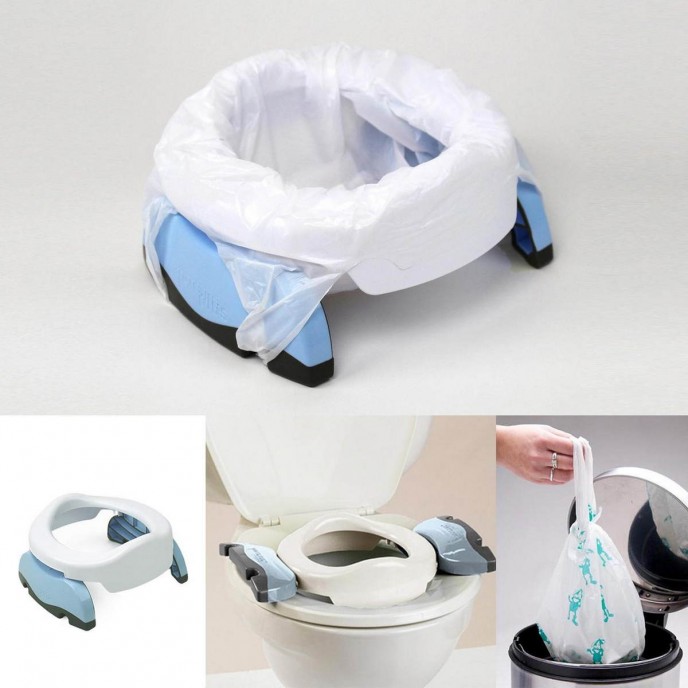 Potette Portable Potty and Toilet Seat Blue Potette Portable Potty and Toilet Seat Blue