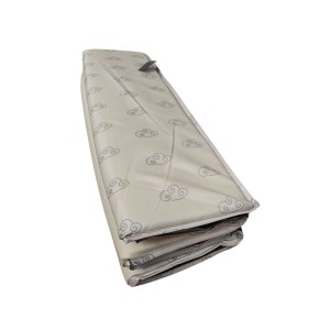 Chipolino Travel Cot Mattress Base Beige Clouds Chipolino Travel Cot Mattress Base Beige Clouds