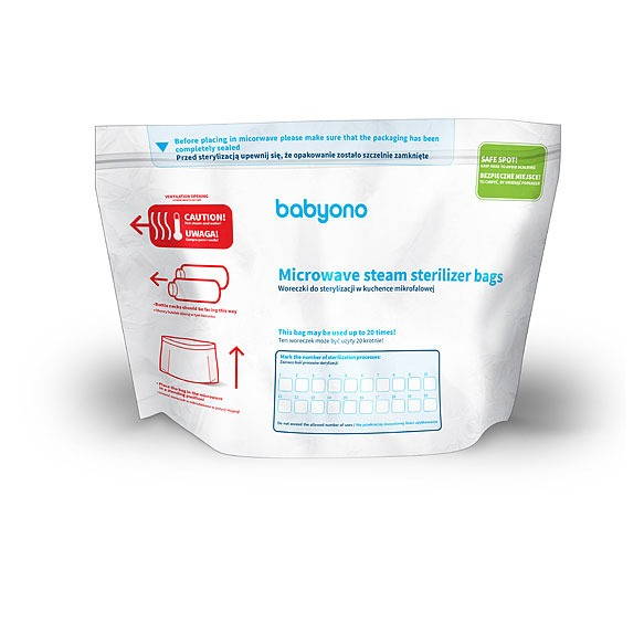 Babyono Microwave Sterilizing Bags 5pk