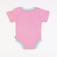 Body Vest Short Sleeve Pink Fish