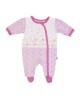 Babygrow Cotton Pink Flowers