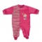 Babygrow Velour Fuchsia Stripe 1m