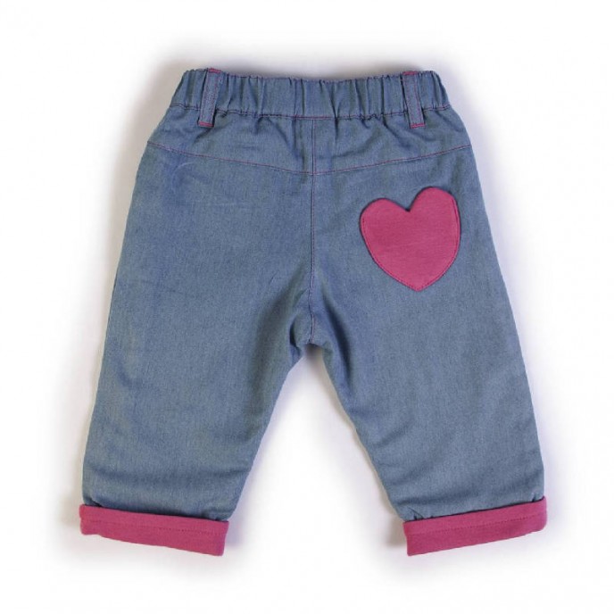 Girls 2pc Set Long Sleeve Flower T-Shirt & Jeans