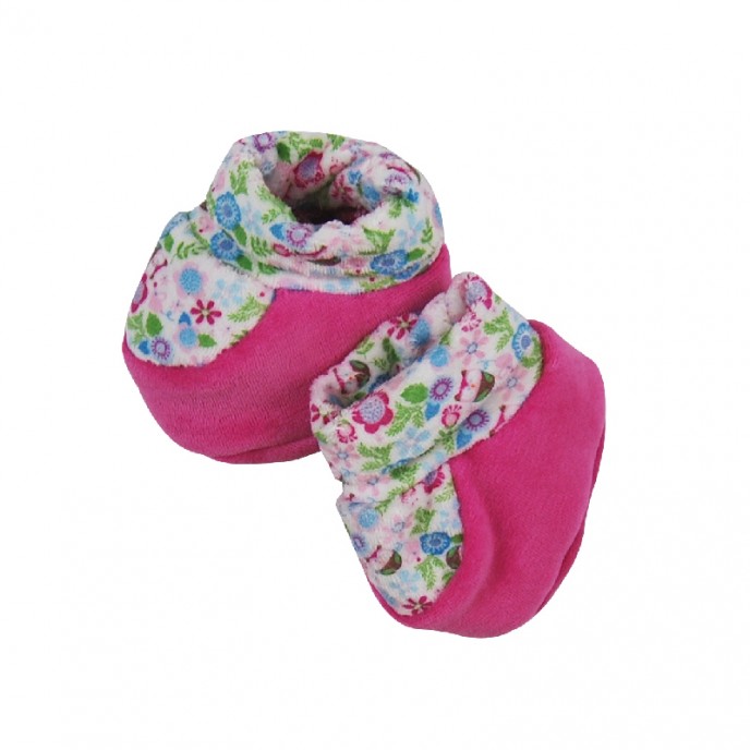 Padded Booties Pink Floral