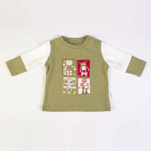 Long Sleeve Tee and Trousers Set Green Robot 3m Long Sleeve Tee and Trousers Set Green Robot 3m