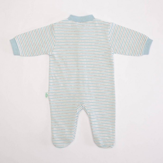 Babygrow Cotton Giraffe Blue Babygrow Cotton Giraffe Blue
