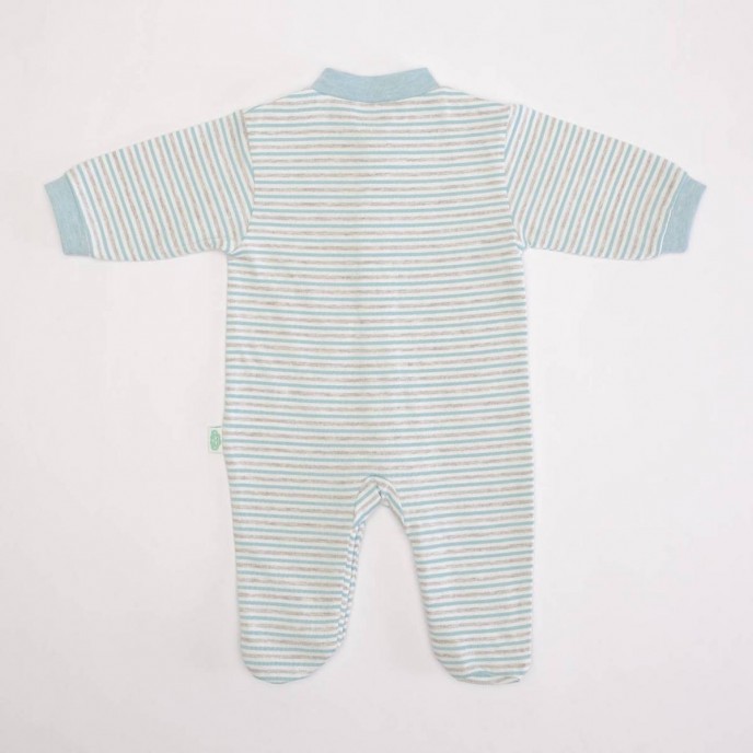 Babygrow Cotton Giraffe Blue