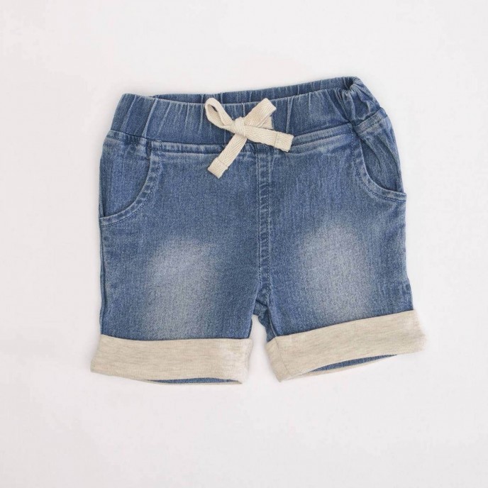 Set 2pc Body & Shorts Ecru Denim Set 2pc Body & Shorts Ecru Denim