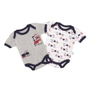 Body Vests Short Sleeve 2pc Train 0M+ Body Vests Short Sleeve 2pc Train 0M+