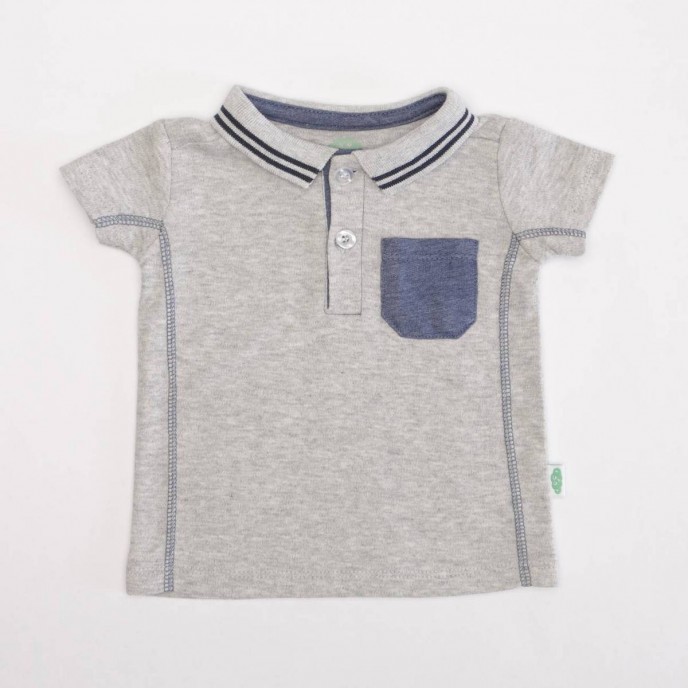 Set 2pc Polo & Shorts Denim Set 2pc Polo & Shorts Denim