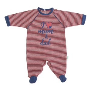 Babygrow Cotton Love Mum & Dad 1m Babygrow Cotton Love Mum & Dad 1m