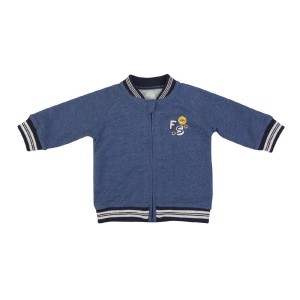Zipper Cardigan Navy 3m