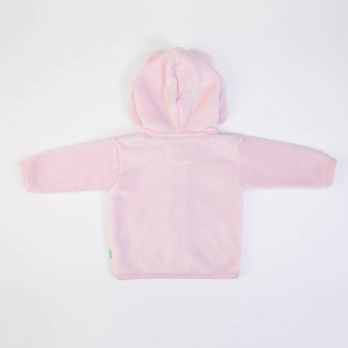 Cardigan with Hood Fleece Pink Cardigan with Hood Fleece Pink