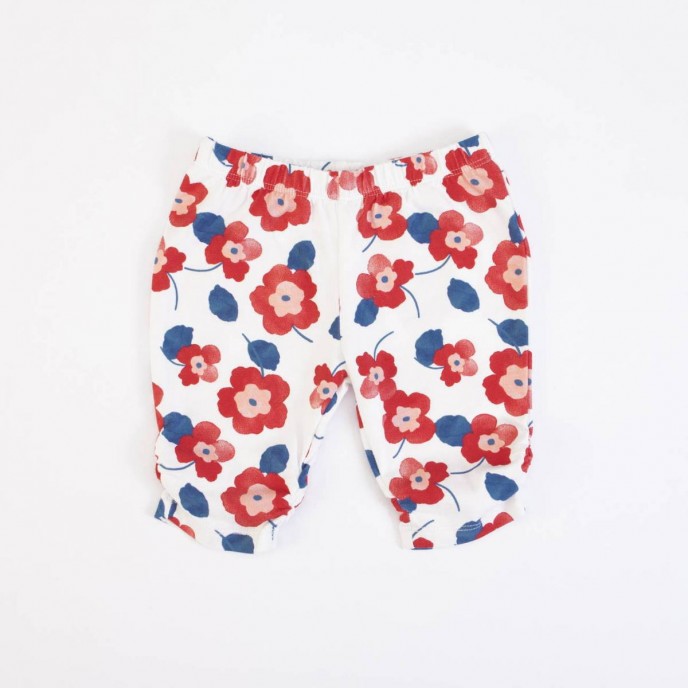 Set 2pc Tshirt & Leggings Red Flowers Set 2pc Tshirt & Leggings Red Flowers