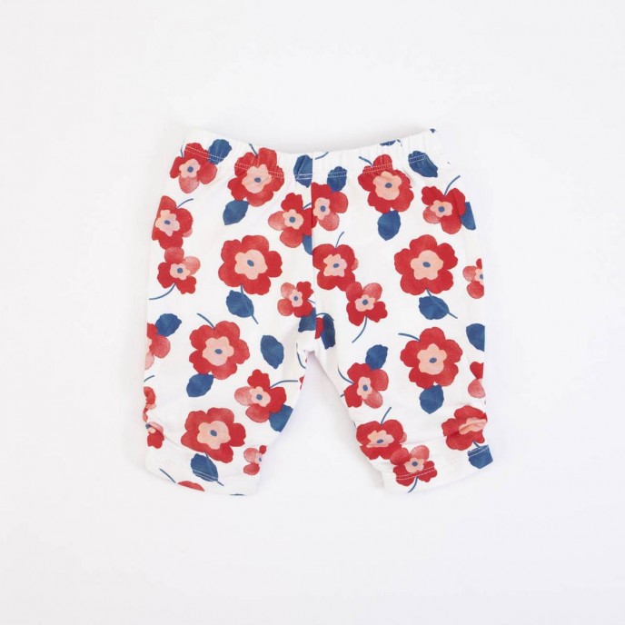 Set 2pc Tshirt & Leggings Red Flowers Set 2pc Tshirt & Leggings Red Flowers