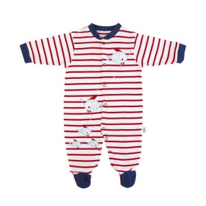 Babygrow Cotton Red Fish Babygrow Cotton Red Fish
