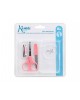 Kiokids Manicure Set with Case Pink