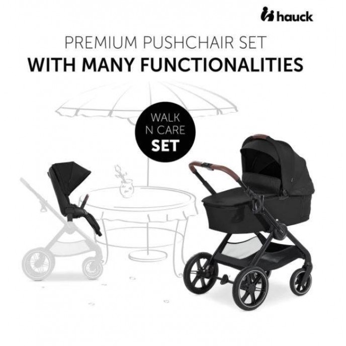 Hauck Travel System Walk n Care Black