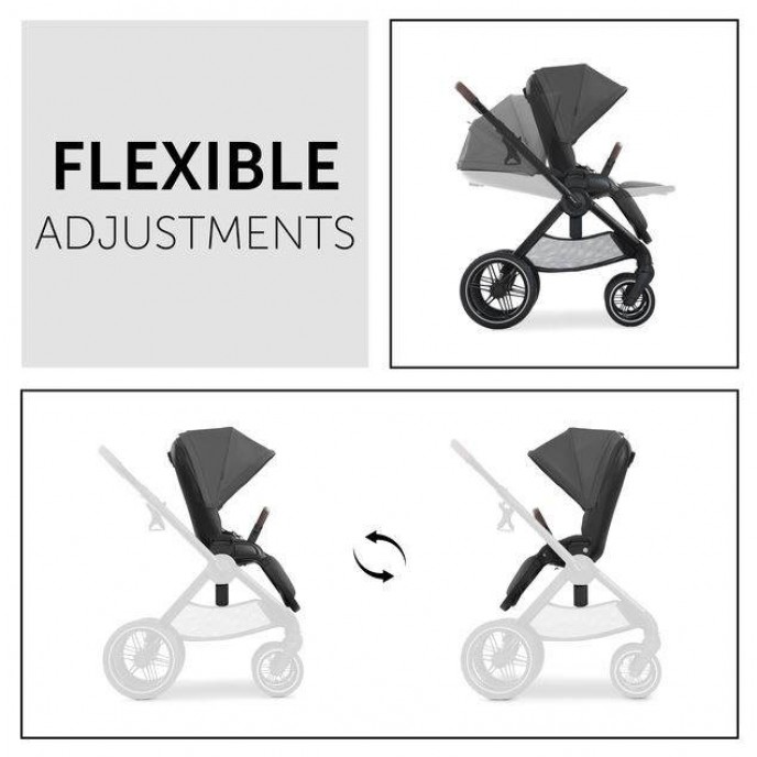 Hauck Travel System Walk n Care Dark Grey