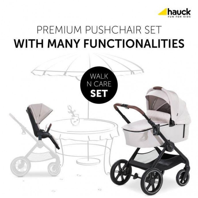 Hauck Travel System Walk n Care Beige