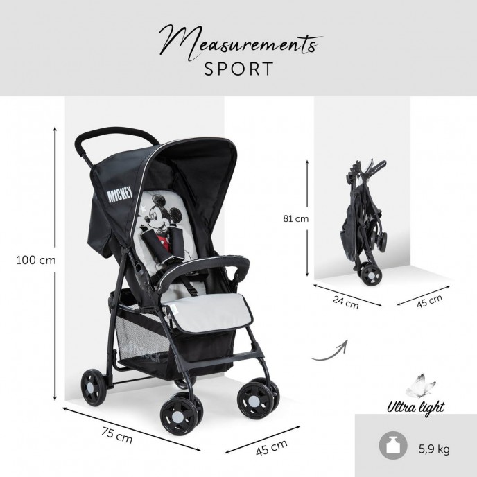 Hauck Stroller Sport Mickey Stars Hauck Stroller Sport Mickey Stars