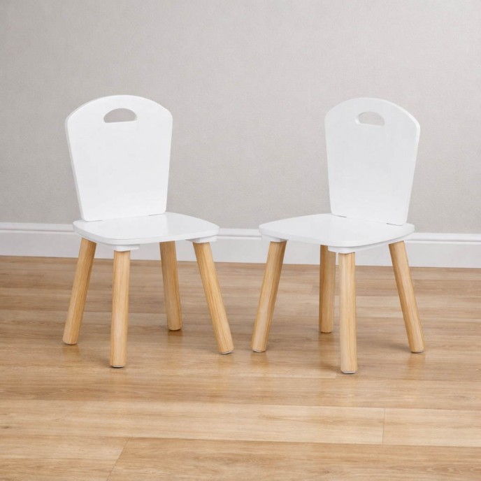 Chipolino Wooden Table and Chairs White