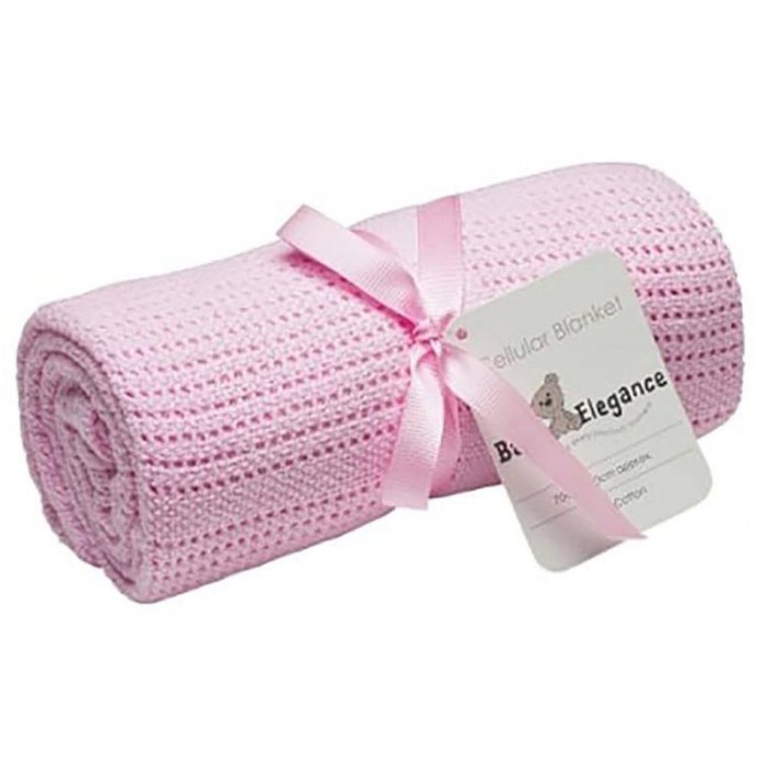 Baby Elegance Cellular Blanket Pink