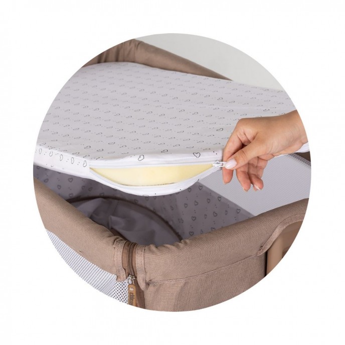 Chipolino Co-Sleeping Crib Zen Latte Chipolino Co-Sleeping Crib Zen Latte