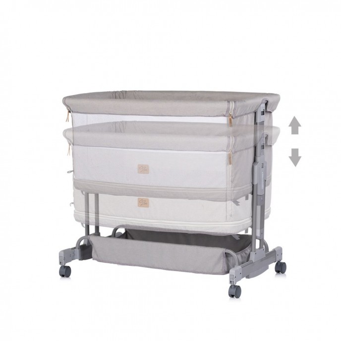 Chipolino Co-Sleeping Crib Zen Platinum