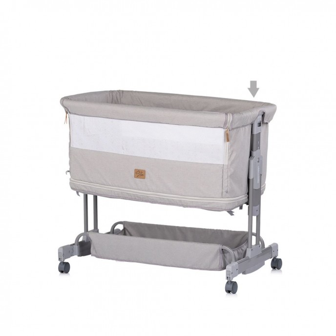Chipolino Co-Sleeping Crib Zen Platinum