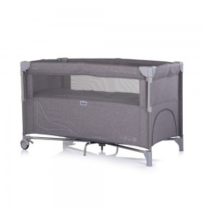Chipolino Travel Cot and Bedside Crib Relax Charcoal Chipolino Travel Cot and Bedside Crib Relax Charcoal
