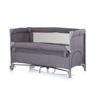 Chipolino Travel Cot and Bedside Crib Relax Charcoal