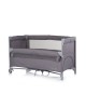 Chipolino Travel Cot and Bedside Crib Relax Charcoal