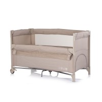 Chipolino Travel Cot and Bedside Crib Relax Latte
