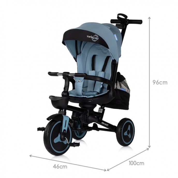 Chipolino Tricycle Twisfold 360 Foldable Olive Green Chipolino Tricycle Twisfold 360 Foldable Olive Green
