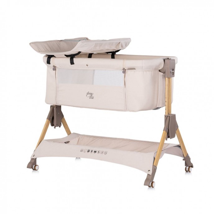 Chipolino Co-Sleeping Crib Sleep n Fold Cashmere Chipolino Co-Sleeping Crib Sleep n Fold Cashmere
