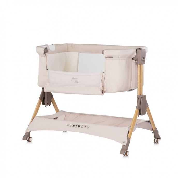 Chipolino Co-Sleeping Crib Sleep n Fold Cashmere Chipolino Co-Sleeping Crib Sleep n Fold Cashmere