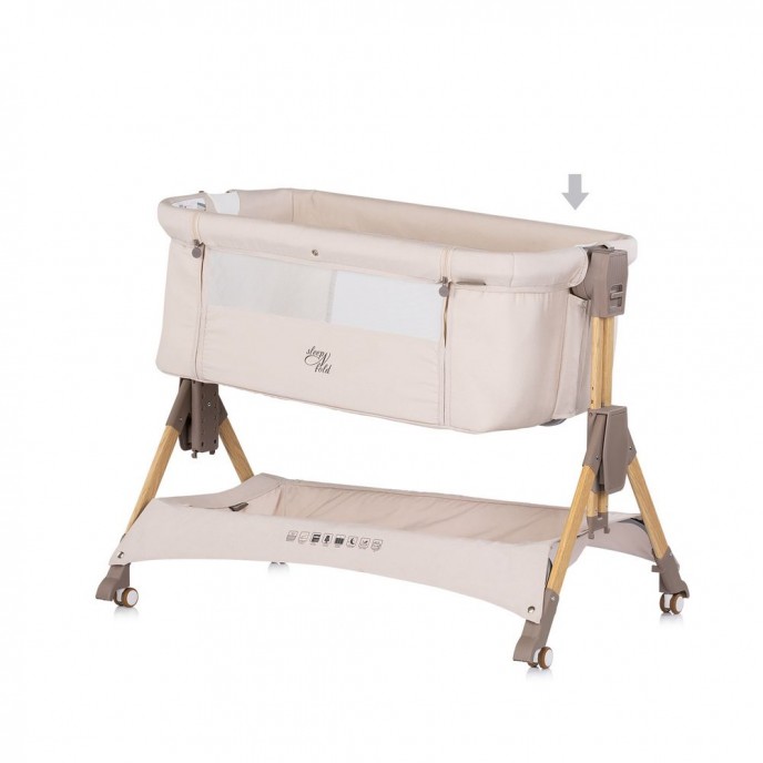 Chipolino Co-Sleeping Crib Sleep n Fold Cashmere Chipolino Co-Sleeping Crib Sleep n Fold Cashmere