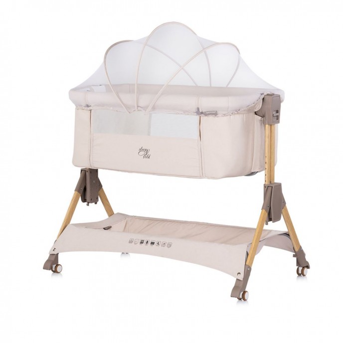 Chipolino Co-Sleeping Crib Sleep n Fold Cashmere Chipolino Co-Sleeping Crib Sleep n Fold Cashmere