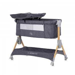 Chipolino Co-Sleeping Crib Sleep n Fold Charcoal Chipolino Co-Sleeping Crib Sleep n Fold Charcoal