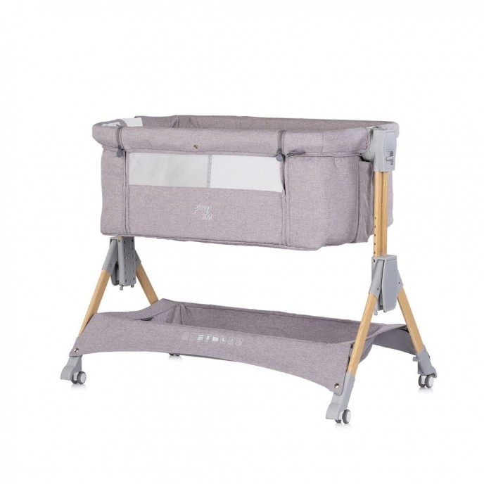 Chipolino Co-Sleeping Crib Sleep n Fold Platinum Chipolino Co-Sleeping Crib Sleep n Fold Platinum