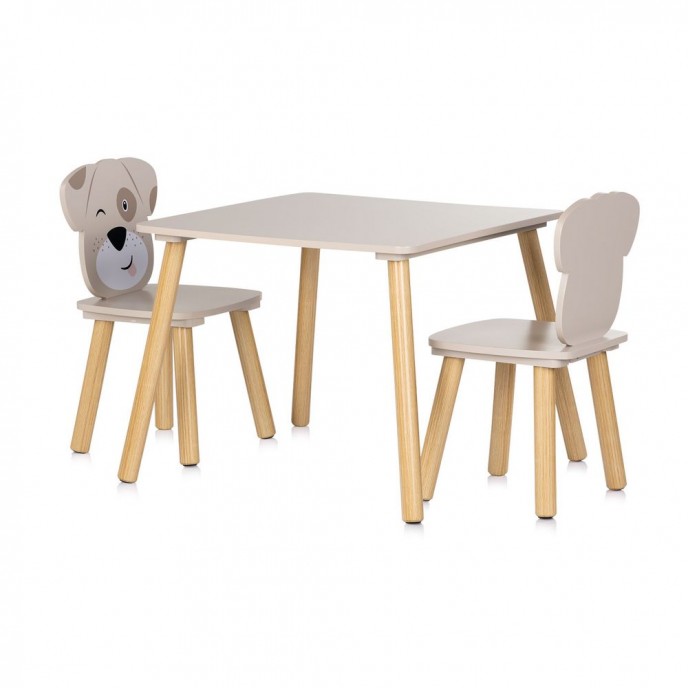 Chipolino Wooden Table and Chairs Puppies Chipolino Wooden Table and Chairs Puppies