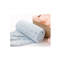 Kiokids Bamboo Knit Blanket Blue